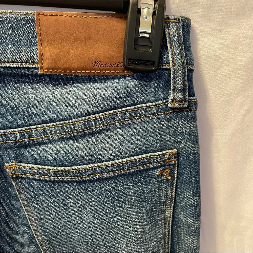 Madewell 9‎ Inch High Riser Skinny Skinny Distressed Denim Jeans Size 25 Stretch